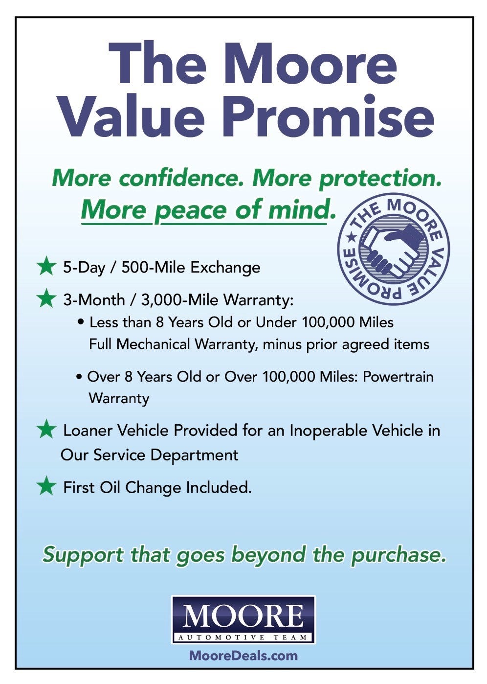 Moore Value Promise